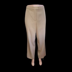 NEW INVESTMENTS Size 14 Short Madison Ave Pants Slacks Taupe Camel